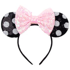 2026 Chic Embroidery Sequin Ears Headband Classical DOT Bow Hairband For Girls Women Party Head Wear Kids DIY Hair Accessories