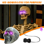 Halloween LED Glowing Eyes With Timer Light Up DIY Eyes For Skeleton Pumpkins Masks Tombstones Indoor Outdoor Horror Decors
