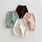 Children's Pants Baby Boys Pants Spring Summer Toddler Girls Legging Pocket Boy's Trousers Elastic Waist Casual Pants 0-6 Yrs