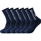 6Pairs/Lot FS Football Socks New Style Round Silicone Suction Cup Grip Anti Slip Soccer Socks Sports Men Baseball Rugby Socks