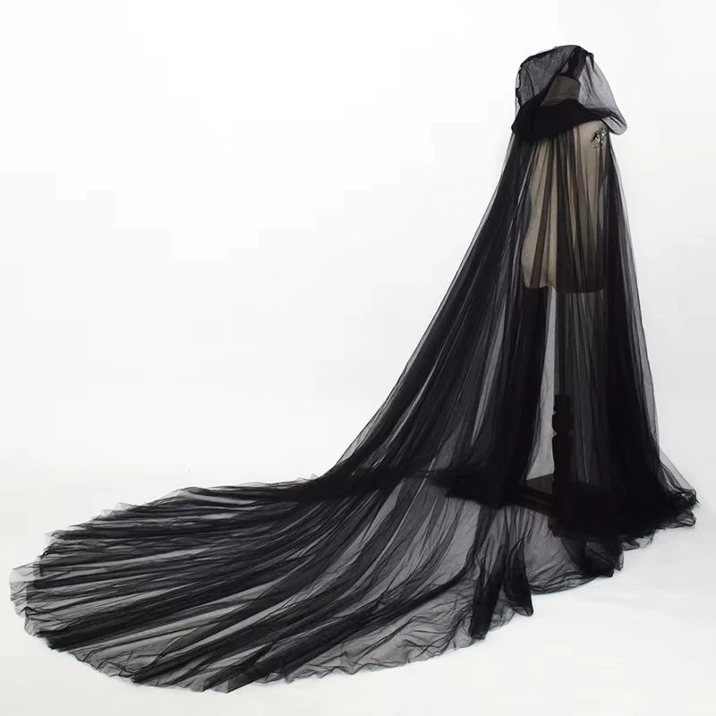 Medieval Shawl Men And Women Adult Gothic Punk Fairy Elf Witch Wedding Wicca Hooded Cape Halloween Role Play Vampire Costume