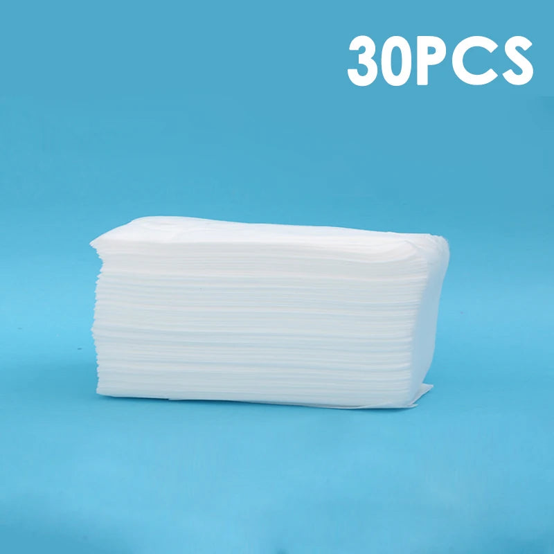 30/200Pcs Of Dust Removal Paper Disposable Household Dust Removal Cloth Electrostatic Mop Pad Floor Tile Floor Cleaning Supplies