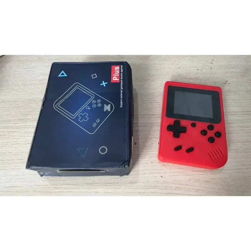 A Red Retro Classic Games Children's Handheld Small Game Console With 400 Games, Rechargeable