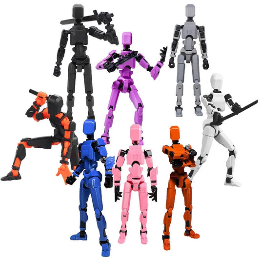 T13 Multi-Joint Robot Action Figures – 14cm Poseable Model