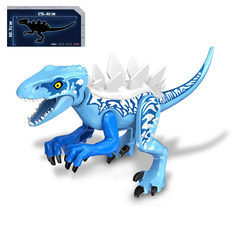 Brutal Raptor Building Jurassic Blocks World 2 MINI Dinosaur Figures Bricks Dino Toys For Children Dinosaurios Christmas