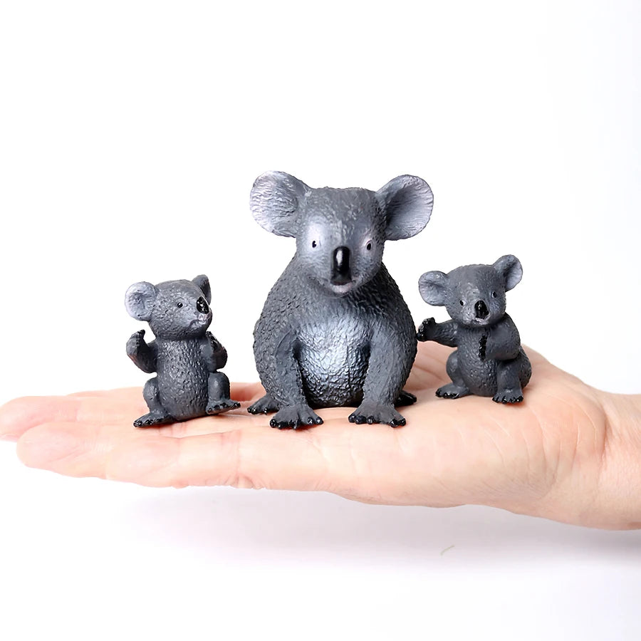 Simulation Mini  Farm Poultry Puppy Crocodile Pegasus Monkey Bird Wildlife Figurine Animal Model Sets Education Kid Toys
