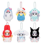 Kawaii Mofusand Cross-Dressing Sanrio Hello Kitty Kuromi Hanyodon Plush Keychain Pendant Anime Plush Backpack Pendant