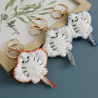 Unique Stingray Design Crochet Keychain Handmaking Knitted Fish Keyrings Cute Marine Series Knitting Keyrings Custom Accessories