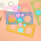 Creative Geometry Spirograph Drawing Stencils Set Painting Template Art Crafts Kids Educational Toy Variety of Flowers Ruler
