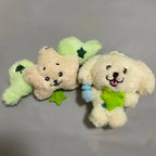 Kpop NTC WISH Sakuya RIKU YUSHI Tea Cat Doll Plush Dog Keychain NTCWISH Cartoon Keychain Bag Pendant Keychain Fans Collect Gif