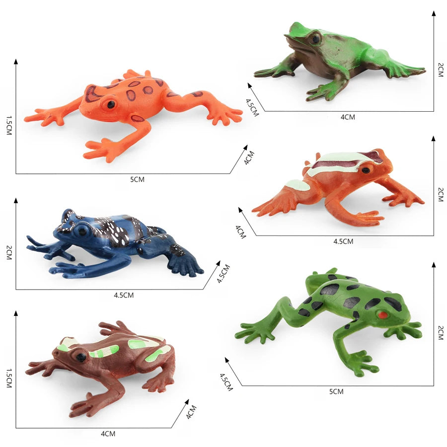Simulation Mini  Farm Poultry Puppy Crocodile Pegasus Monkey Bird Wildlife Figurine Animal Model Sets Education Kid Toys