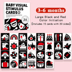 Baby Visual Stimulation Cards Montessori High Contrast Flash Card Infant Gift For Children Cognition Toy