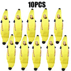 Halloween Adult Funny Cosplay Fruit Vegetable Costume Banana Carnival Dress Up Outfit Couple Party Purim Fancy Dress Stage Show