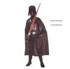 Boys' Black Warrior Costume Storm Trooper Darth Vader Anakin Skywalker Girl Wars Rey Cosplay party costume clothing cape mask