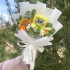 SpongeBob Patrick Star Gary Squidward Tentacles Plush Dolls Creative Handmade Flower Bouquets Christmas Birthday Graduation Gift