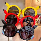 Cartoon Pikachu Outdoor Sun Protection Glasses Anime Pokemon Anti Glare Goggles Cute Vacation Travel Sunglasses Friend Gifts