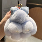 Pendant Plush Toy Bags Pendant Jewelry Ornament Fluffy Toy Doll Plush Bunny Keyring Plush Bunny Keychain Rabbit Fur Keychain