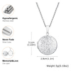 Vnox Light Heart Locket Pendants for Women Men Openable Photo Frame Glossy Stainless Steel Necklaces Family Love Collar