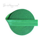 BRISTLEGRASS 2 5 10 Yard 5/8" 15mm Solid FOE Shiny Fold Over Elastic Spandex Satin Band Hair Tie Headband Dress Sewing Lace Trim
