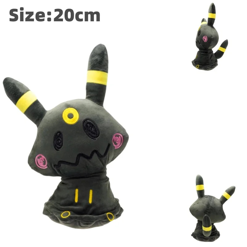 Black Pokemon Stuffed Toys Pikachu Umbreon Psyduck Snorlax Mew Rayquaza Charizard Greninja Darkrai Rillaboom Plush Soft Toy