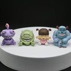 4Pcs University Monsters Inc Figures James P. Sullivan Anime Action Figure Michael Wozosky Randall Boggs Q Version Model Toys