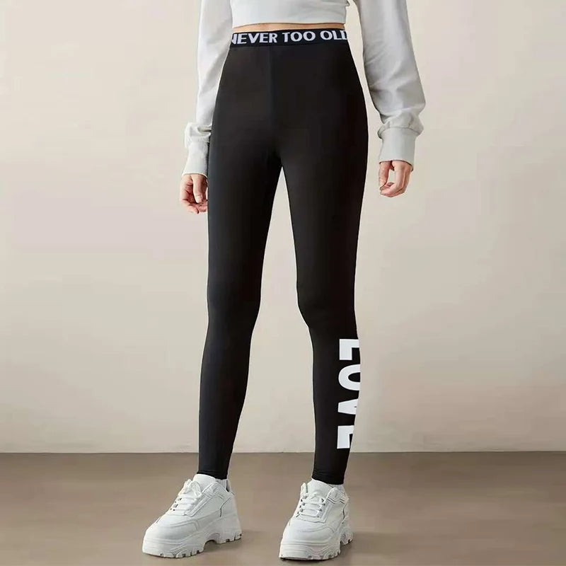 1/3 Pcs Multi-size Shark Parent-child Sister Pants Girls To Teenagers Slim Stretch Plus Size Black Pants Fashion Casual Leggings