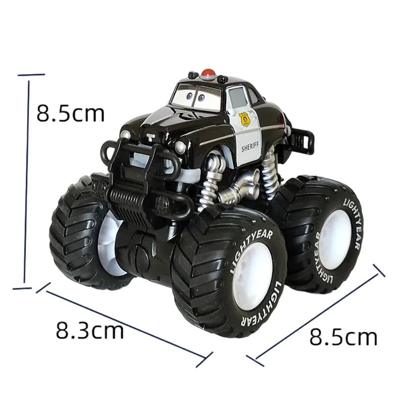 Pixar Cars Mater Lightning McQueen Jackson Storm Big Wheel Offroad Vehicle Pullback Force Cars Model Toys Birthday Gifts