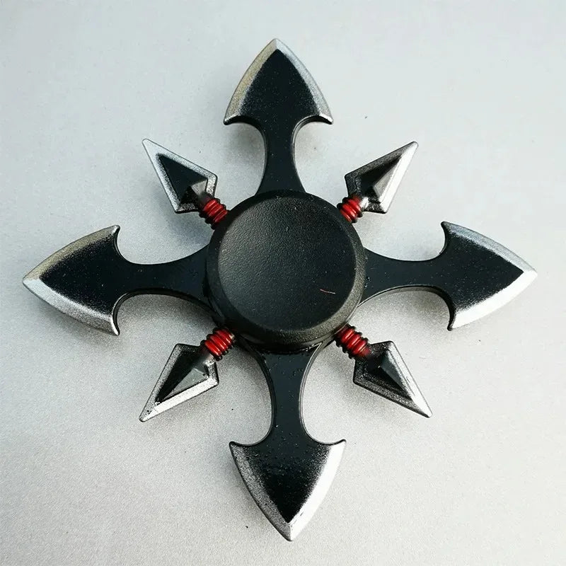 Creative Fidget Spinner Tri Spinner Zinc Alloy Ninja Shuriken Sharingan Hand Spinner Finger Stress Reliever Toys Gifts