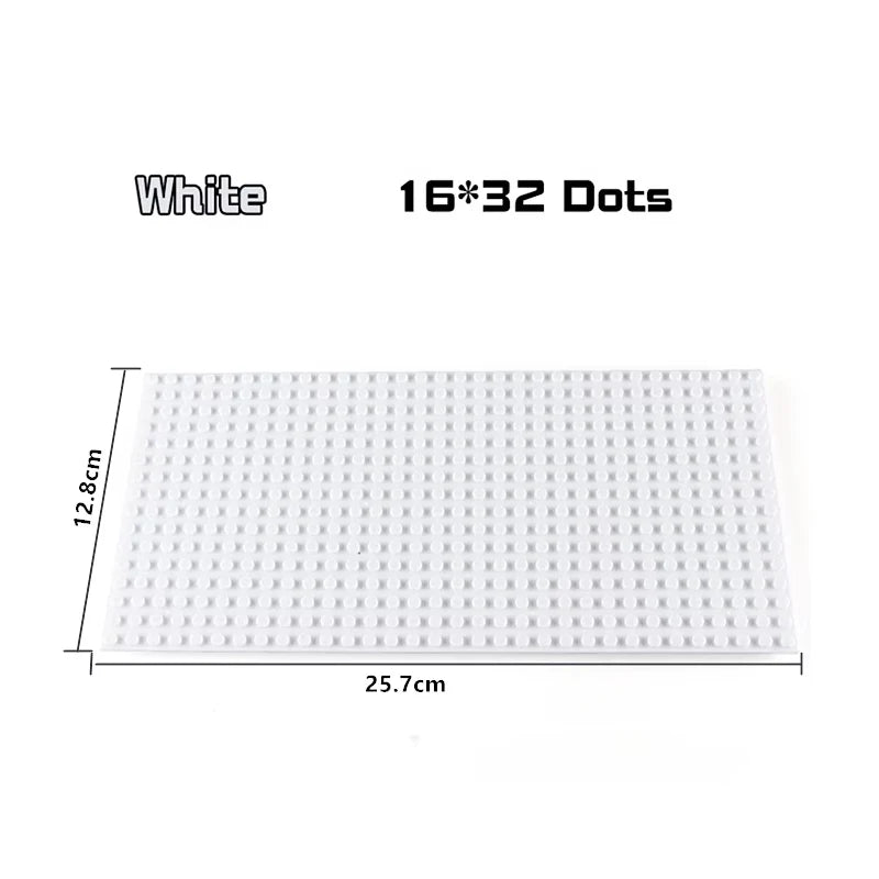 Baseplates 32x32 16x32 Dots Classic Base Plates MOC Bricks City Dimensions Building Blocks Figures Construction Toys