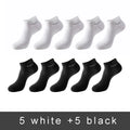 5/10/15 Pairs Men's Bamboo Fiber Socks Short High Quality New Casual Breatheable Anti-Bacterial Man Ankle Socks Men Size 38-45