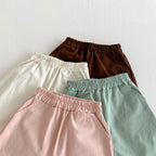 Children's Pants Baby Boys Pants Spring Summer Toddler Girls Legging Pocket Boy's Trousers Elastic Waist Casual Pants 0-6 Yrs