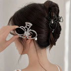 Spider Personalized Hair Clip Women Aluminum Alloy Hair Claw Pearl Pendant Rhinestone Festival Fashion Hair Accessories Girls