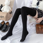 Long Tube Over The Knee Socks Velvet High Elasticity Uniform White Anti-slip Slim Velvet Thigh Women Girls Height 190cm Stokings