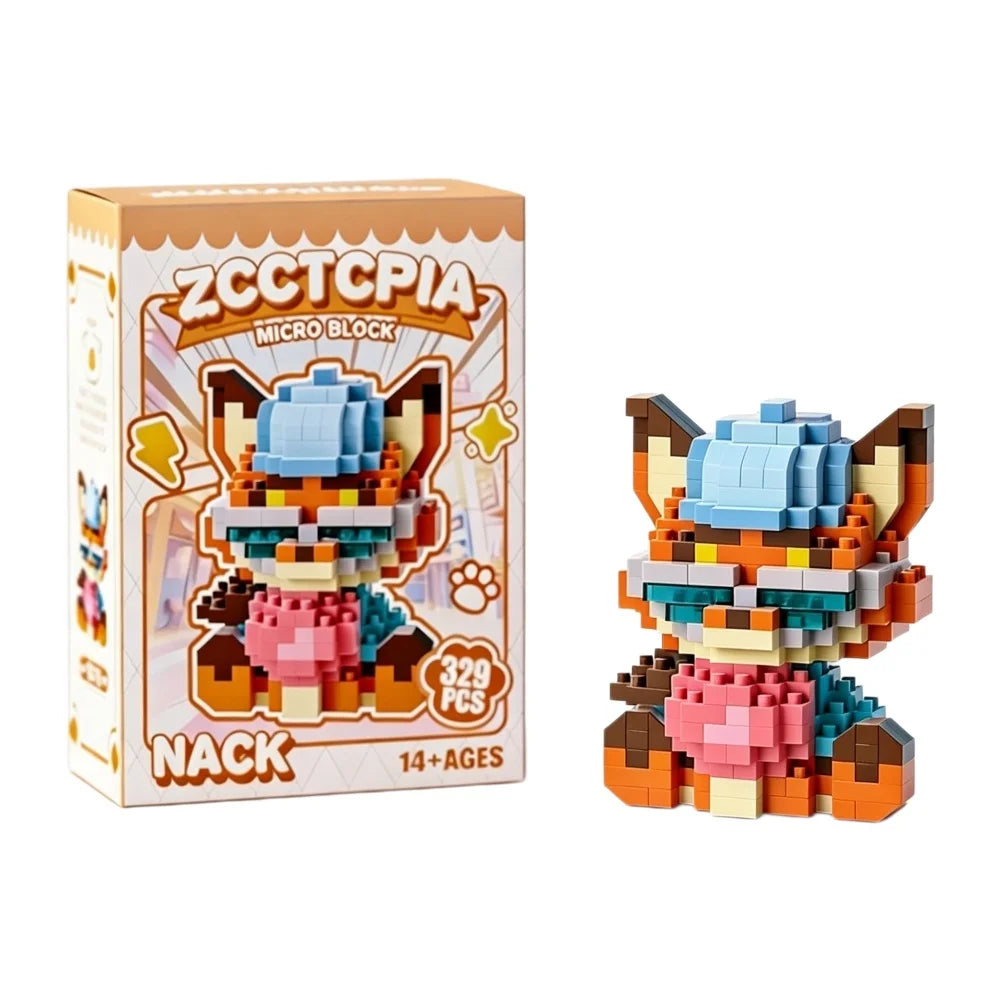 Disney Zootopia Small LinaBell Building Blocks Judy Nick Model Donald Duck Education Lotso Toys Mickey Mouse For Kids Birthday