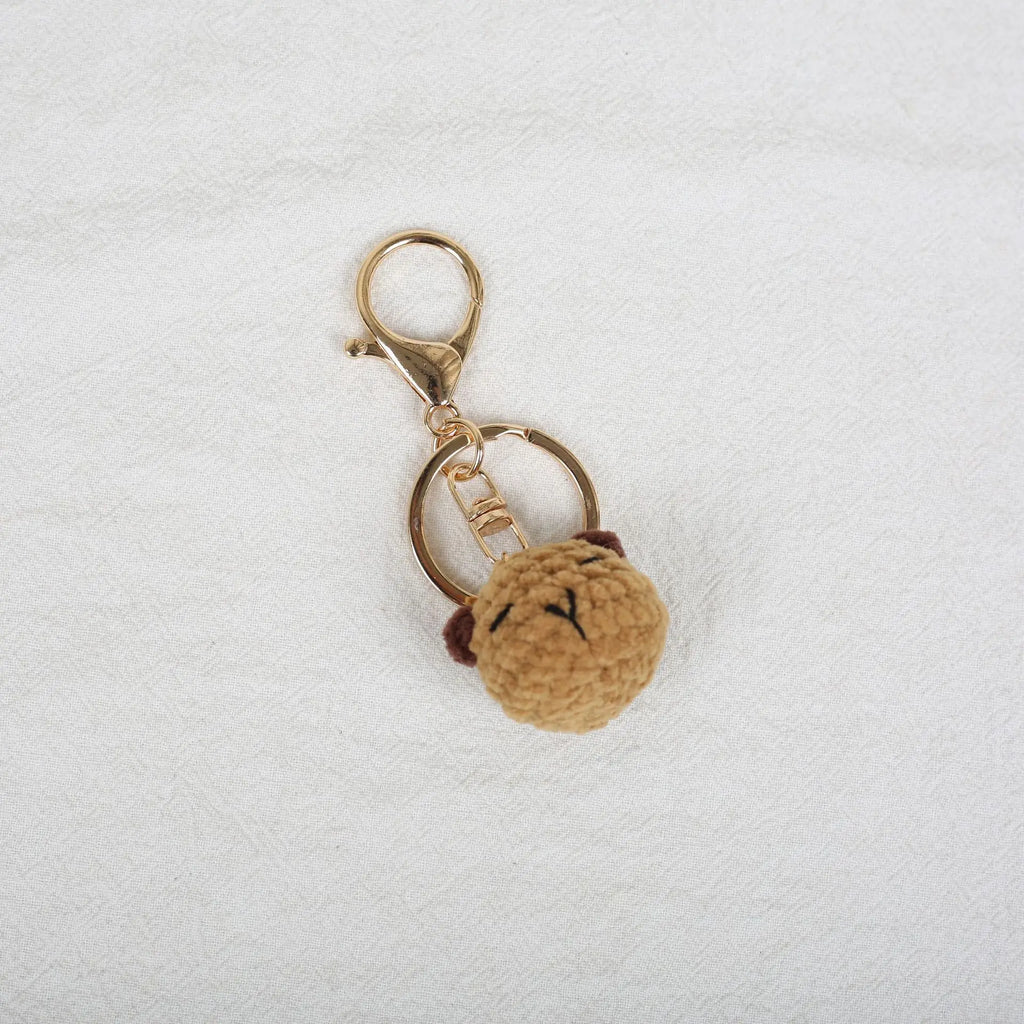 Mini Animal Doll Series Crochet Keychain Knitted Small Rabbit Doll Keyrings Mini Puppy Cute Keychain Wholesale Custom Accessory