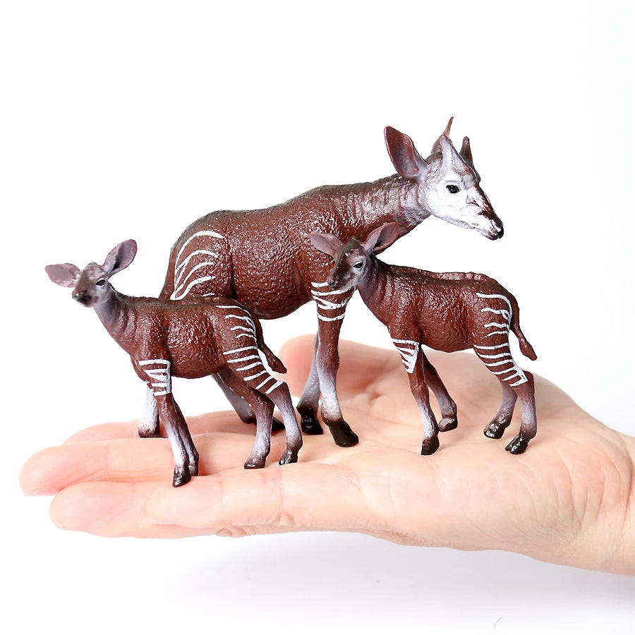 Simulation Mini  Farm Poultry Puppy Crocodile Pegasus Monkey Bird Wildlife Figurine Animal Model Sets Education Kid Toys
