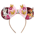 Nieuwste Mickey Mouse Oren Hoofdband Kid Adult Festival Party Pailletten Strik Haarband Vrouwen Baby Girl Party Haar Accessories