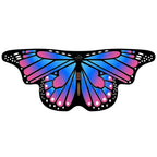 Kids Butterfly Wings Cape Girls Fairy Shawl Pixie Cloak Fancy Colorful Dress Costume Gift  Party & Holiday DIY Decorations