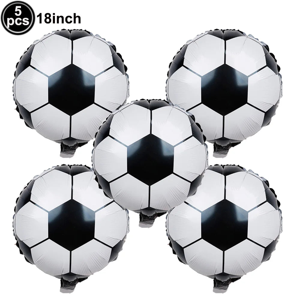 Soccer Theme Disposable Tableware Set Paper Plates Cups Napkins Tablecloth Boys Sports Football Birthday Party Decor Supplies