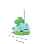 Pokemon Snorlax Pikachu Eevee Jigglypuff Bulbasaur Keychain Plush Toy Cartoon & Cute Backpack Pendant Children's Gift