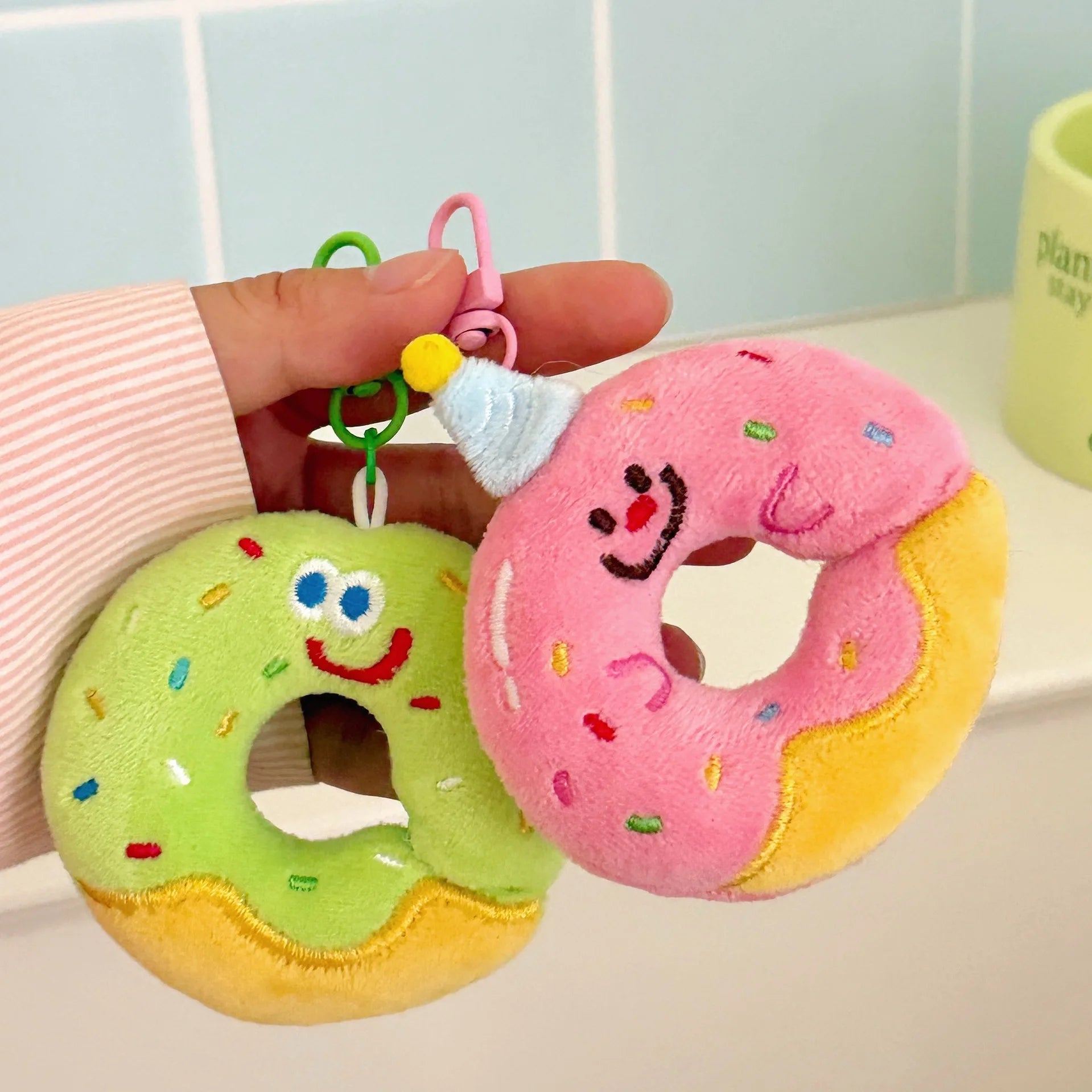 1/6 Pcs Cartoon dessert doll pendant girl's heart versatile keychain backpack decoration doll pendant