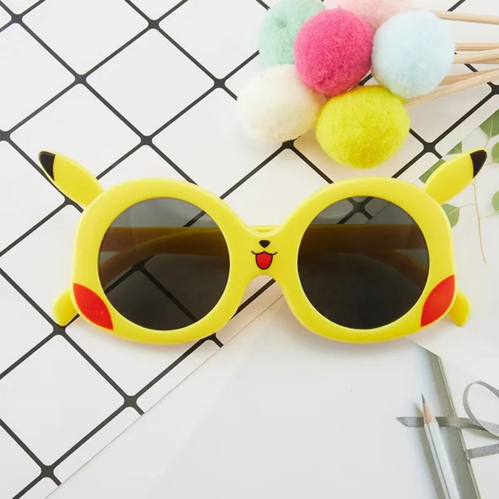 Cartoon Pikachu Outdoor Sun Protection Glasses Anime Pokemon Anti Glare Goggles Cute Vacation Travel Sunglasses Friend Gifts