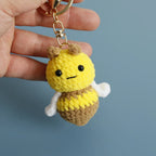 Funny Sheep Doll Crochet Keychains Custom Crochet Cartoon Animal Doll Series Keyring Knitting Bee Doll Cute Keychain Wholesale