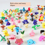 24-144pcs Pokemon Pikachu Action Figure Toys 2-3cm Mini Figures Model Toy Pikachu Anime Kids Doll Birthday Christmas Gifts