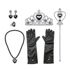 Halloween Costume for Kids Halloween Fantasy Vampire Costume Girls Long Tutu Dress Kids Carnival Outfit Gothic Feather Clothes