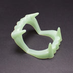 5Pcs Halloween Vampire Fake Teeth Glow Luminous Dentures Halloween Party Night Glow Prop Masquerade Cosplay Zombie Teeth