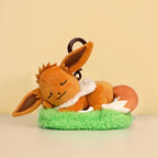 Pokemon Snorlax Pikachu Eevee Jigglypuff Bulbasaur Keychain Plush Toy Cartoon & Cute Backpack Pendant Children's Gift