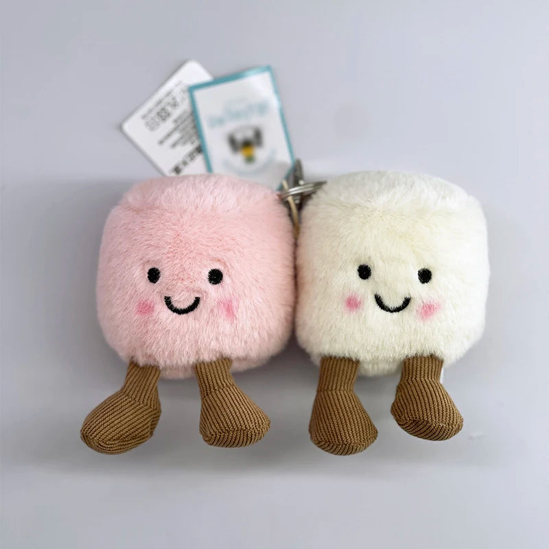 JC Golf ball plush keychain, grape keychain, jellyfish plush toy, hippopotamus, and plush elephant JC bag keychain