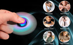 Rainbow Fidget Spinner Toys Metal UFO Small Handheld Finger Spinners Gift for Kids Adults Spinning Top Focus Desk Fingertip