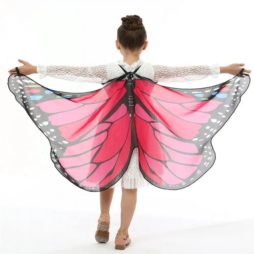 Halloween Kids Butterfly Costume Mask Cloak Children's Butterfly Elf Angel Wings Christmas Stage Cosplay Performance Costumes